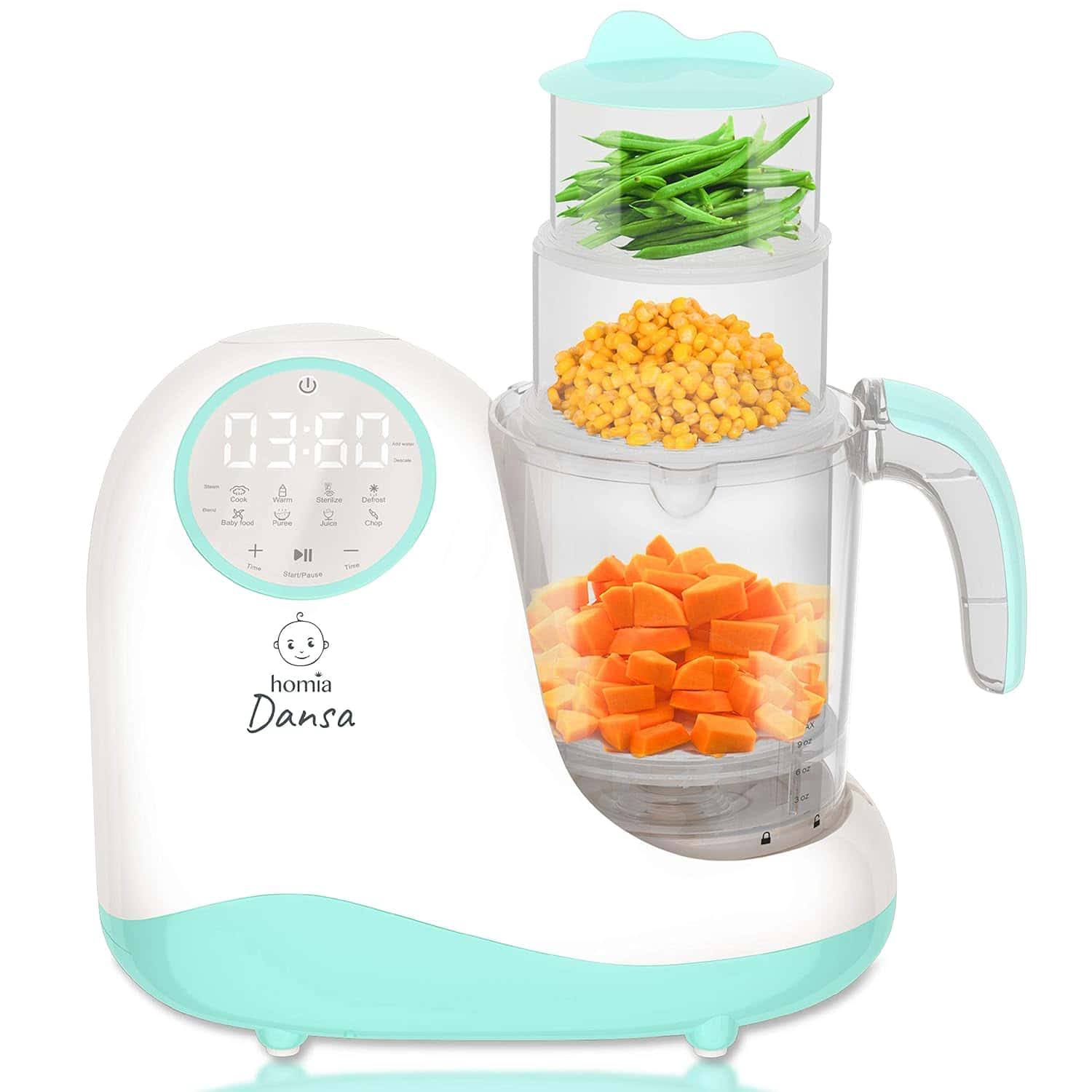 Dansa homia Baby Food Maker Chopper Grinder   Mills and Steamer 8 in 1 Processor for Toddlers, 110V Only