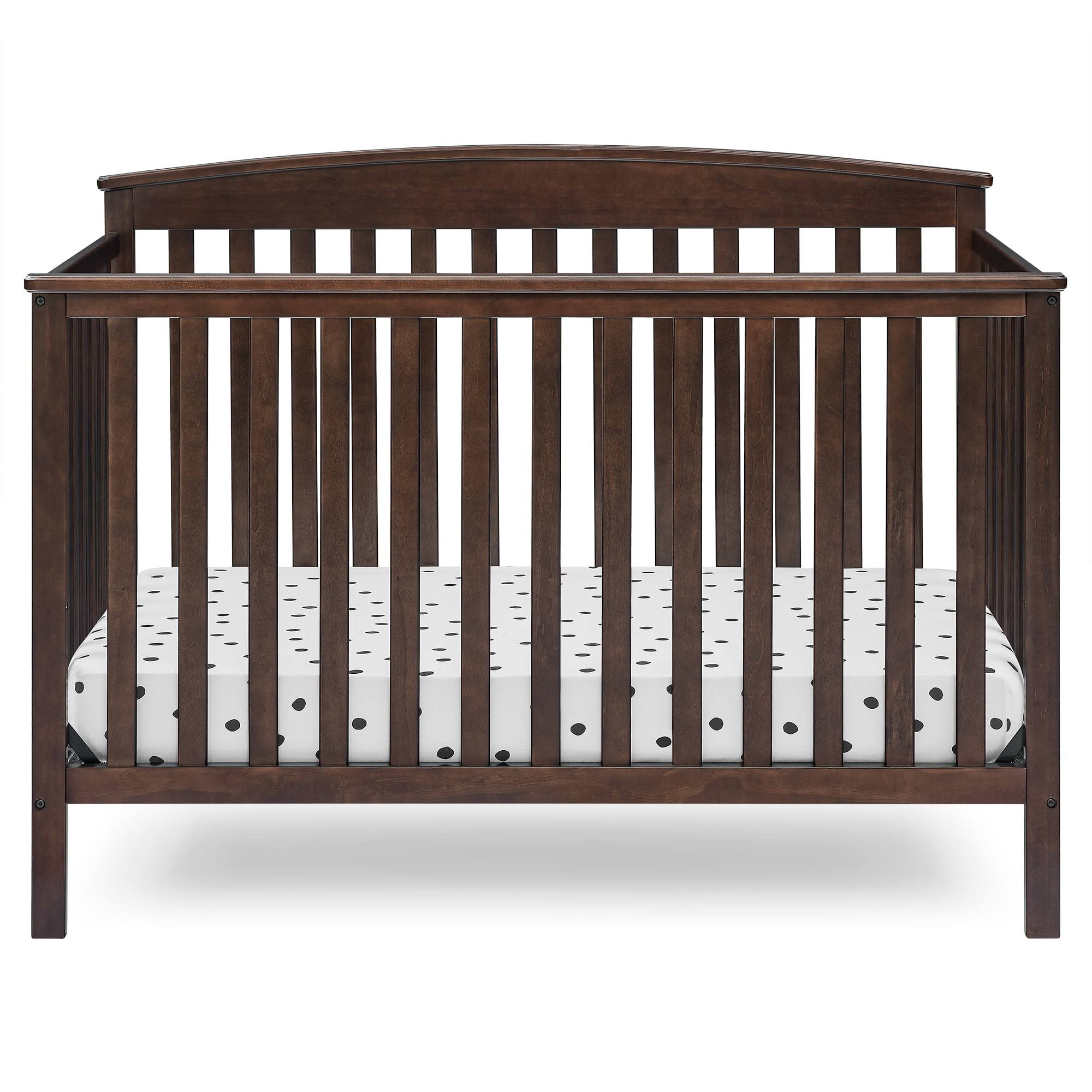 Children Hanover 6-in-1 Convertible Baby Crib, Walnut Espresso