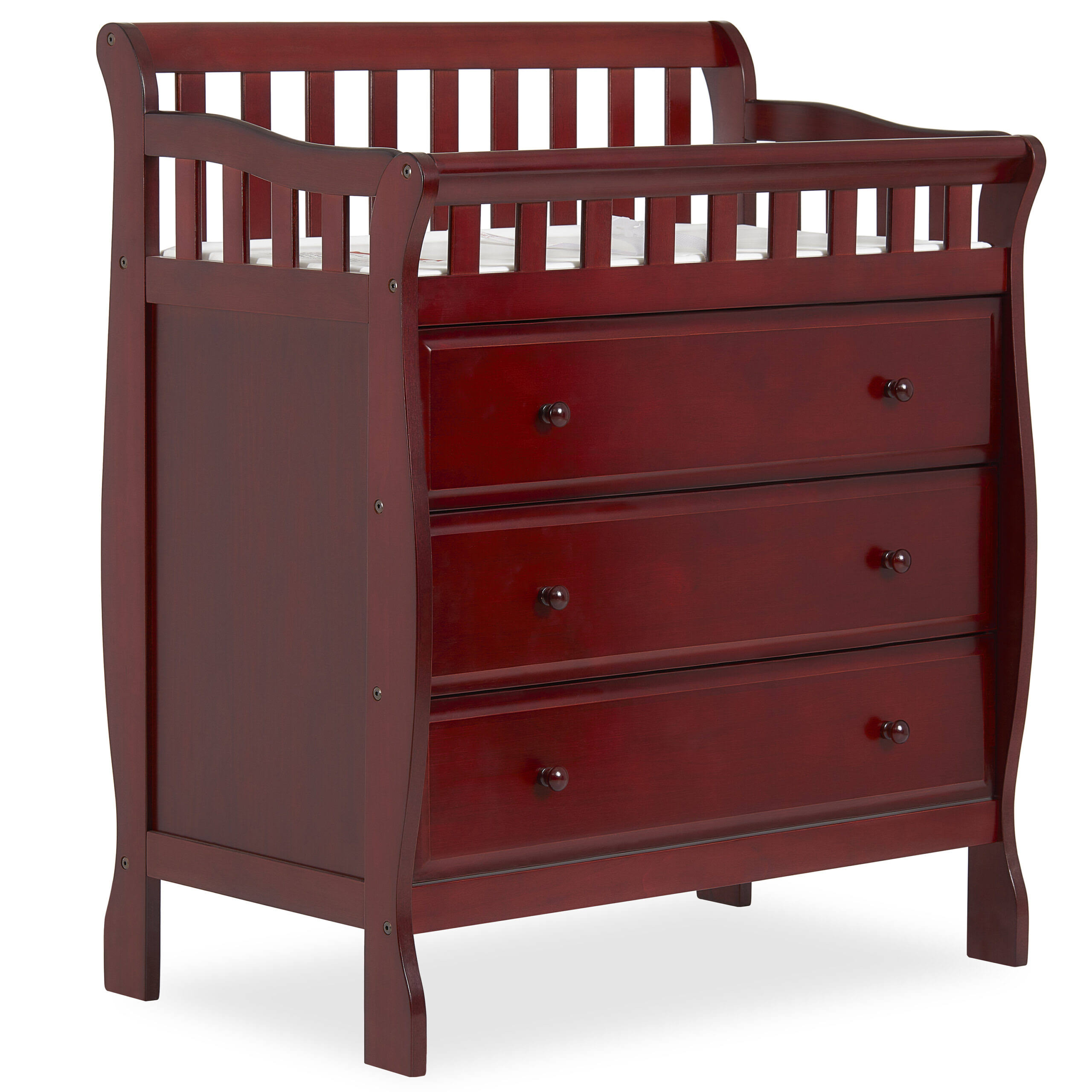 Marcus Changing Table And Dresser, Cherry