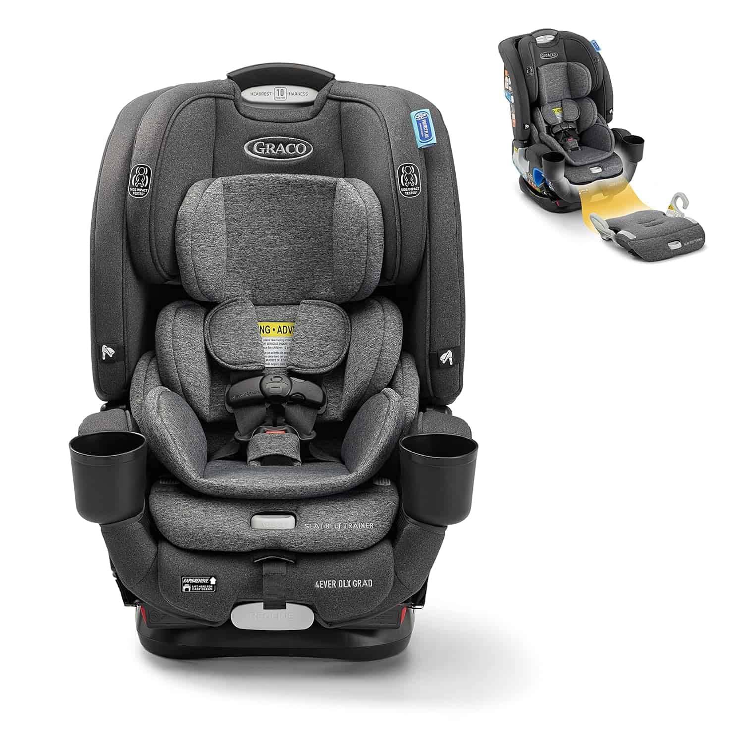 4Ever DLX Grad 5-in-1 Car Seat, Harrison