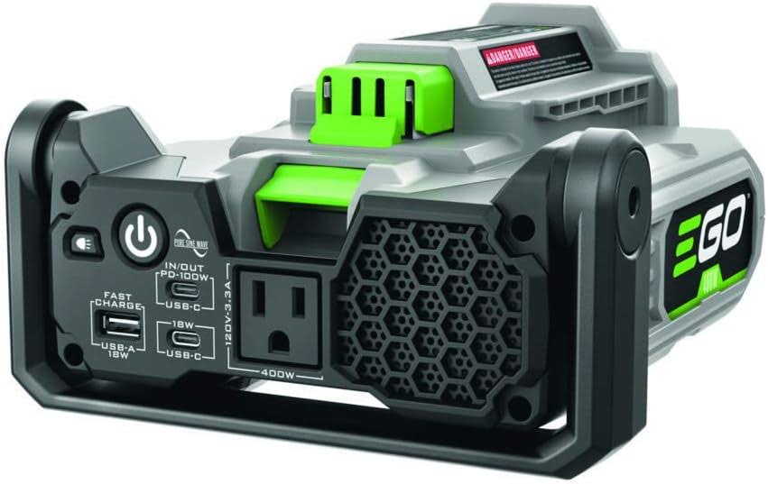 Power+ PAD5000 Nexus Escape 400W Inverter, Battery and Charger Not Included 7.7 x 4.72 x 8.2 inches