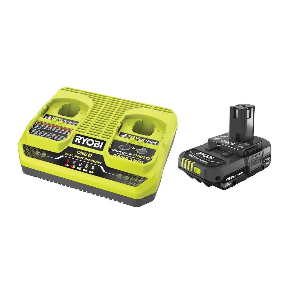 PSK201 ONE+ 18V 2.0 Ah Battery and Dual Port Charger Kit