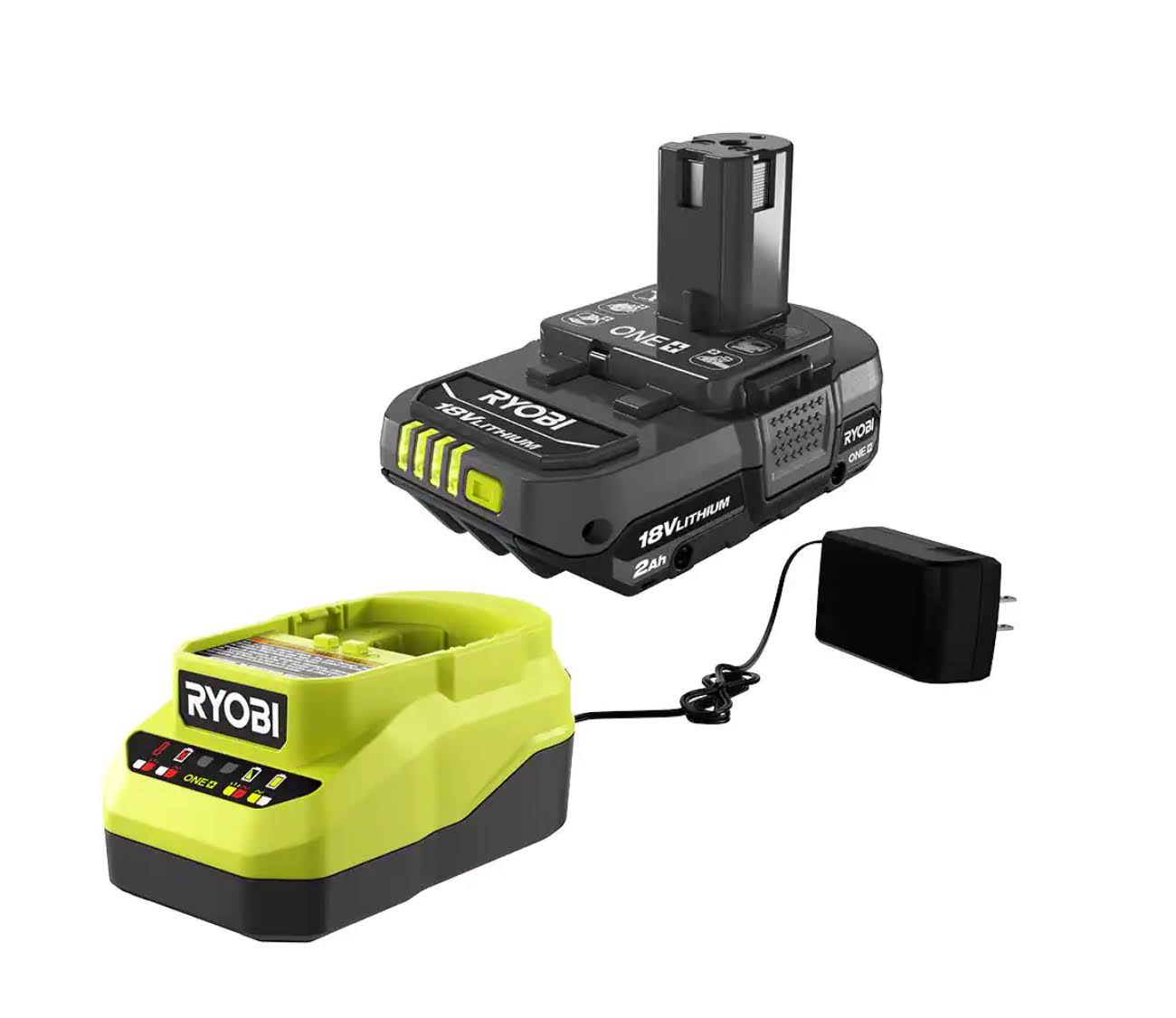 PSK005 ONE+ 18V Lithium-Ion 2.0 Ah Compact Battery and Charger Starter Kit