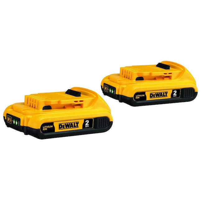 DCB203-2 XR 20-Volt Max 2-Pack 2 Amp-Hour Lithium Power Tool Battery