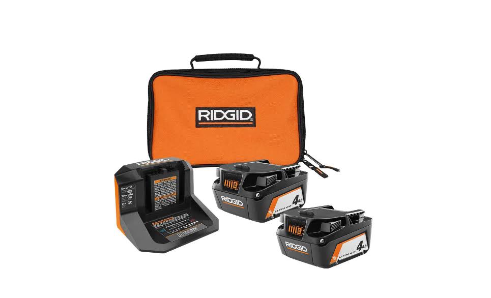 AC93044SBN 18V Lithium-Ion (2) 4.0 Ah Battery Starter Kit with Charger and Bag