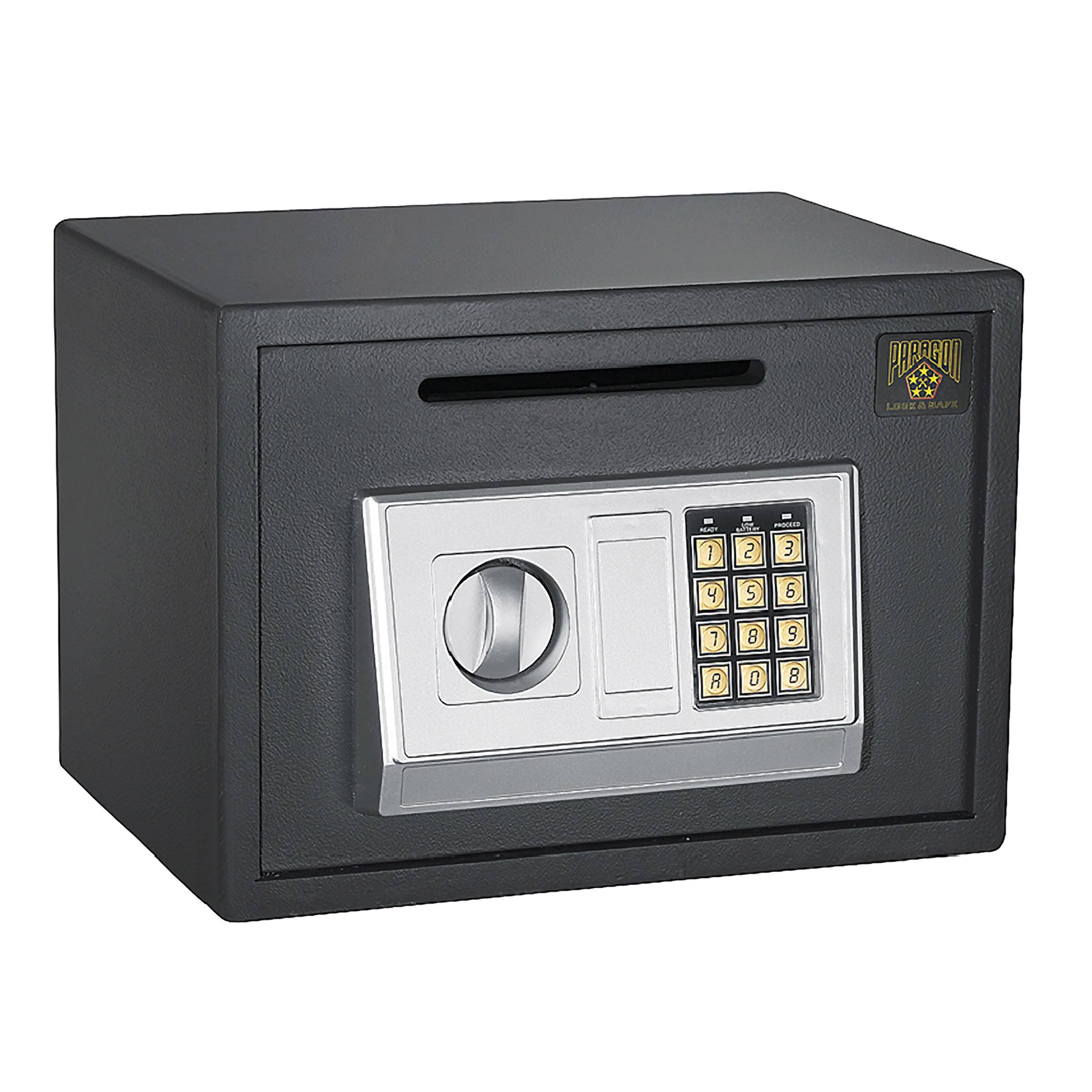 PARAGON SAFES 7878 Digital Depository Cash Drop Safe with 2 Keys 閳 Security Safe Box for Home, Office, or Business (Dark Gray)
