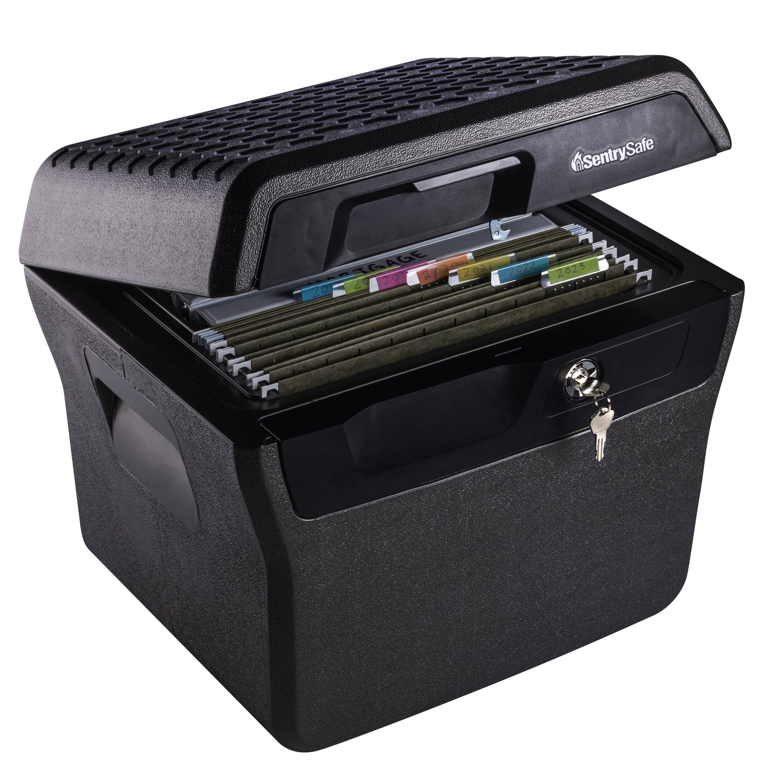 FHW40100 Fire-Resistant File Safe Box and Water-Resistant File Safe Box with Key Lock 0.66 Cu. ft.