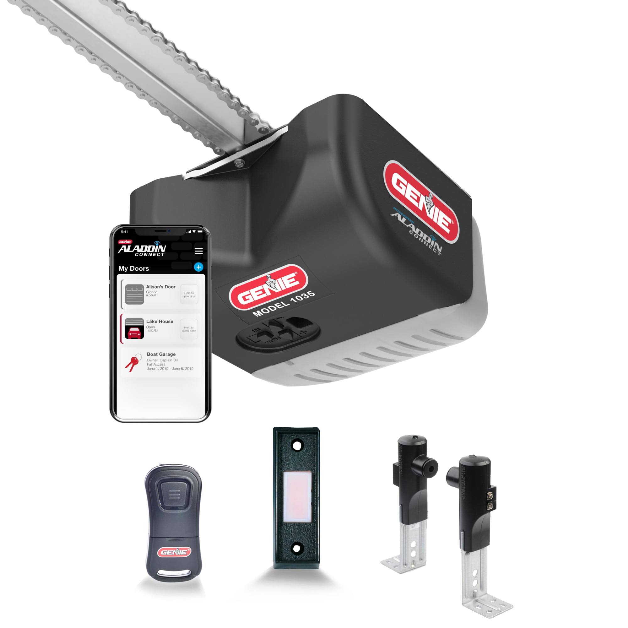 1/2 HP Wifi Enabled Durable Chain Drive Garage Door Opener 1135-VM