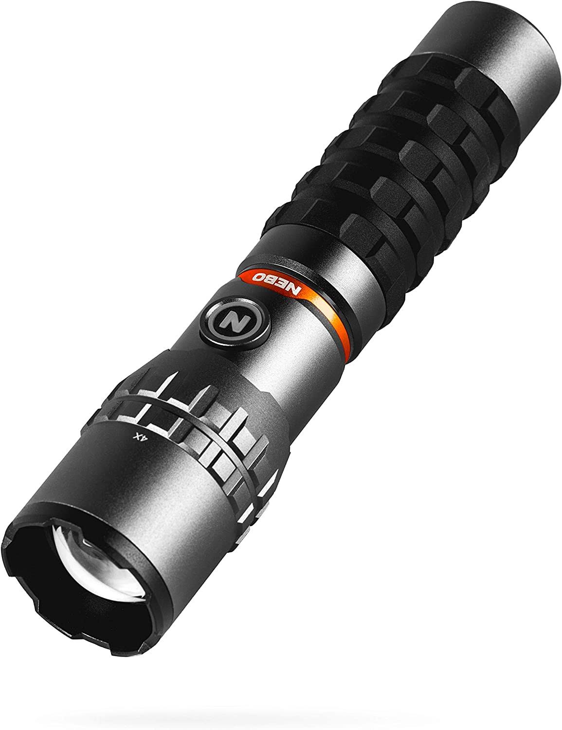 NEBO SLYDE King 2K 2,000-Lumen Rechargeable LED Flashlight 500-Lumen with 4 Light Modes and Magnetic Base