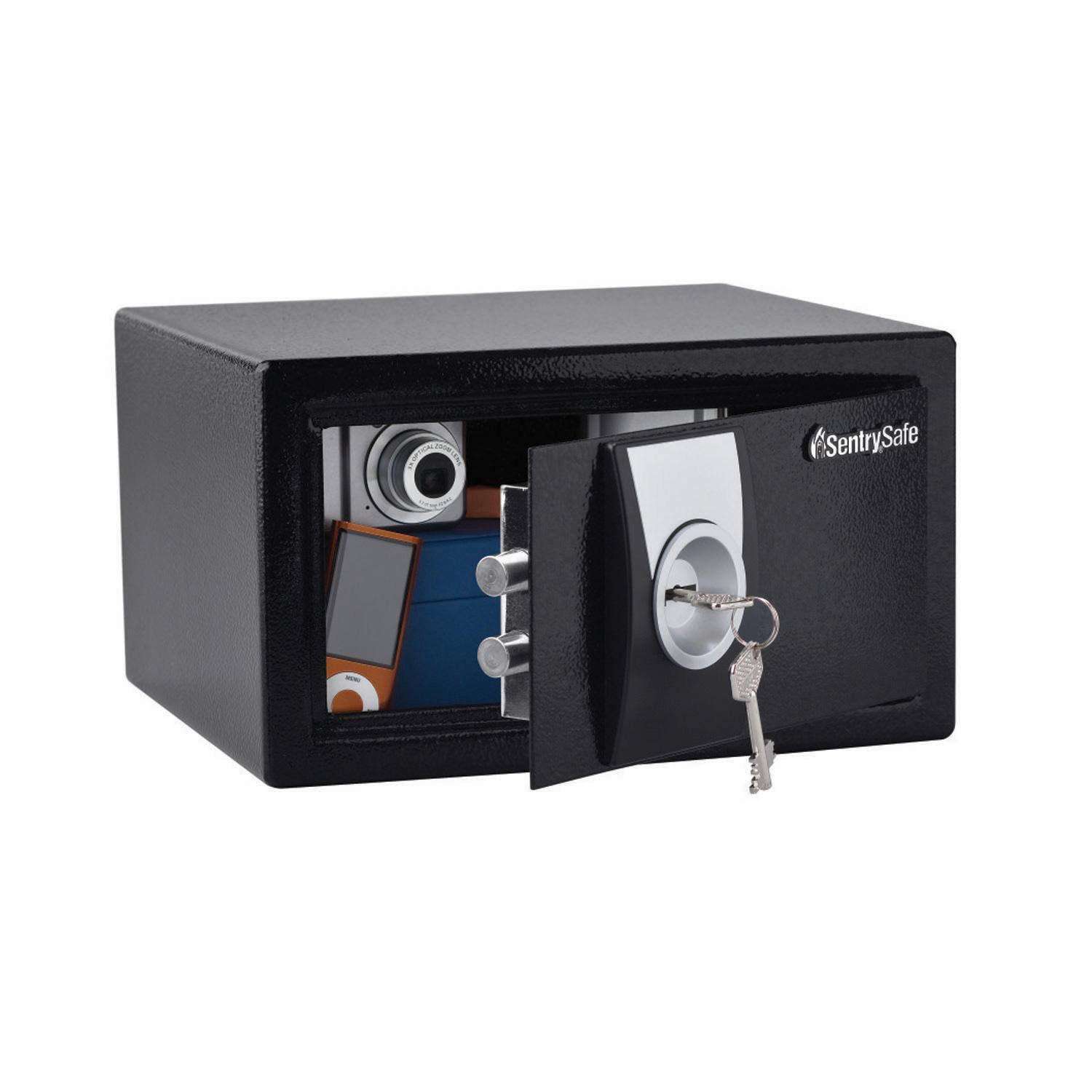 Security Safe, Key Lock   .3 Cubic Feet, Black