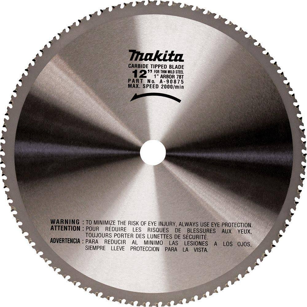 A-90875 12 in. x 1 in. 78 TPI Carbide Metal Cutting Blade