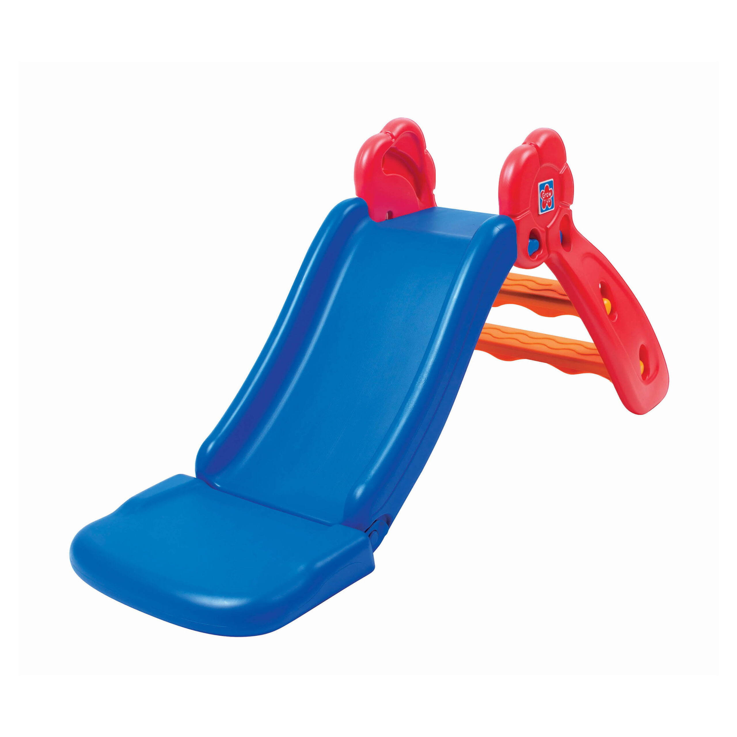 Grow n Up Blue 2-in-1 Plastic Folding Playground Slide, Toddler
