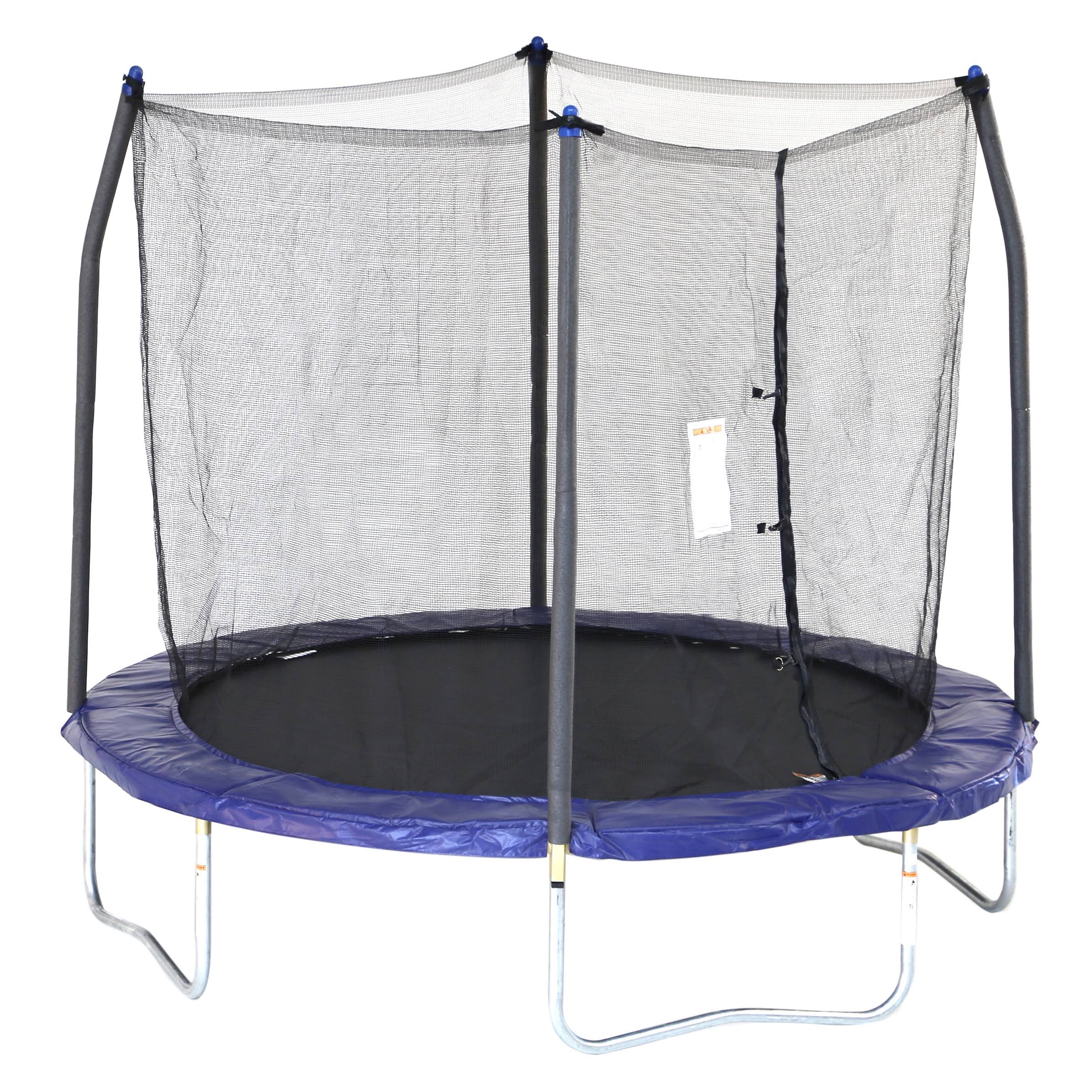Trampolines 8  Trampoline with  Enclosure, Blue