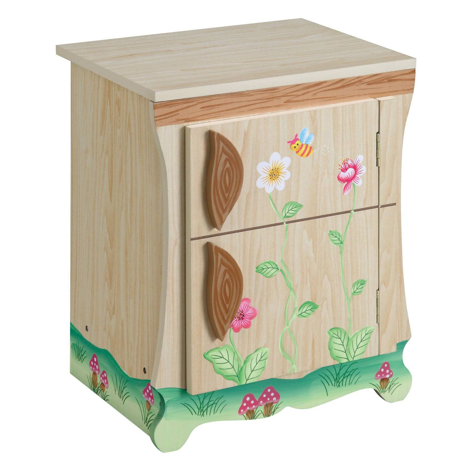 Kids   Little Chef Bremen Forest Play Kitchen   Fridge   Burly wood