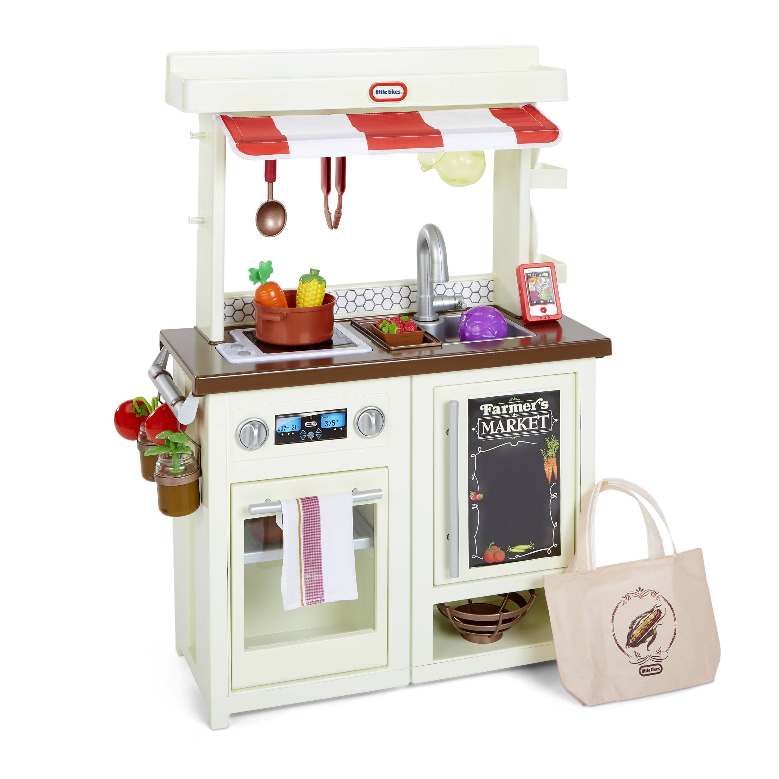 First Market Kitchen Pretend Play Kitchen w/ Over 20 Accessories