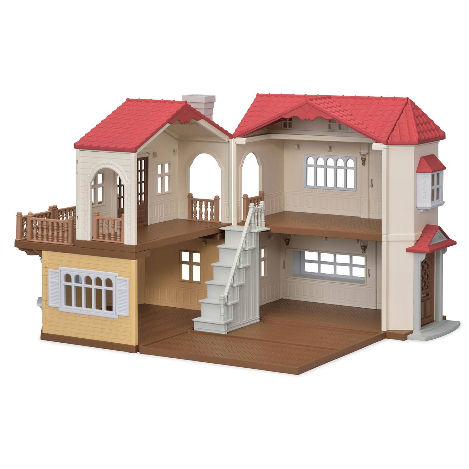 Red Roof Country Home, Dollhouse Playset