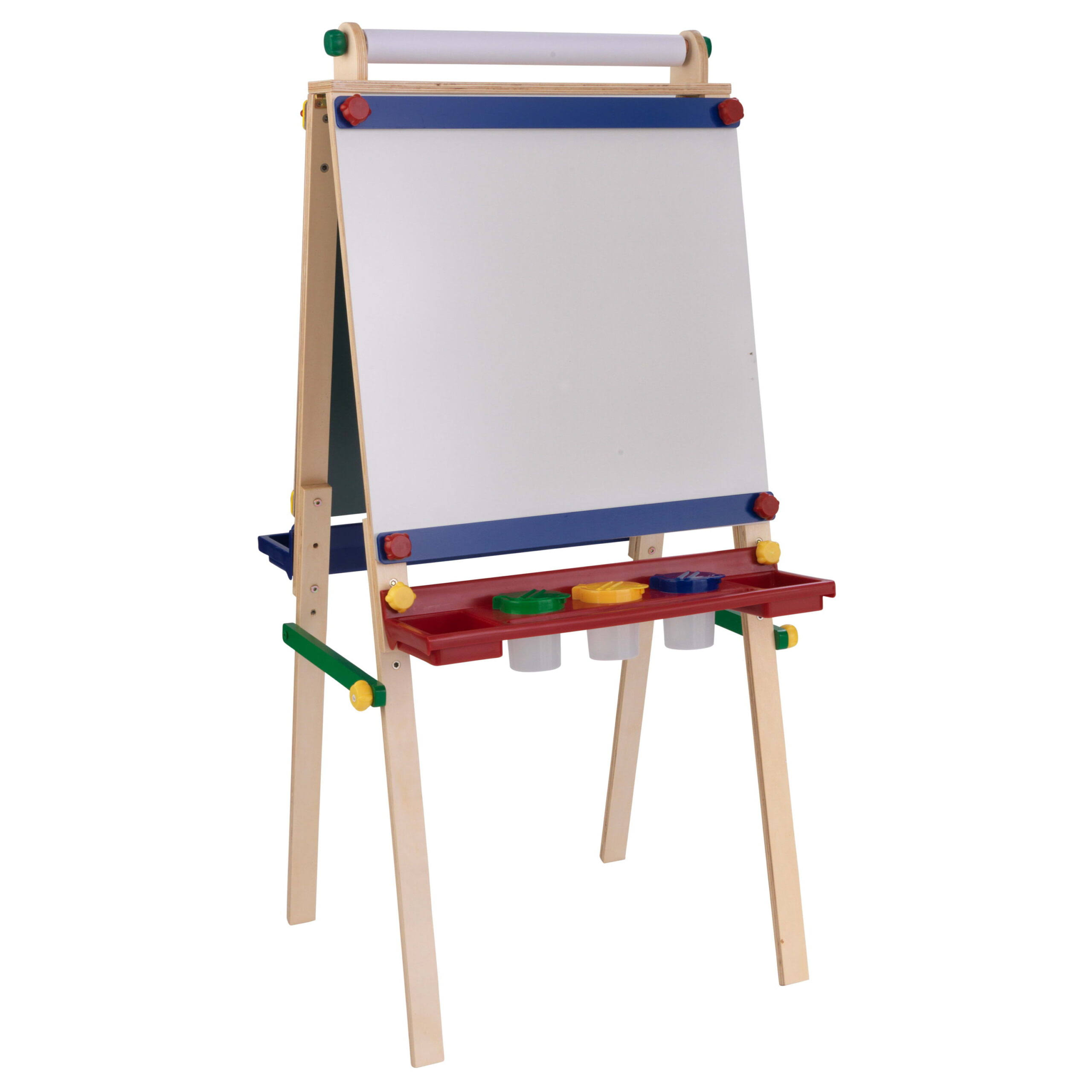Double-Sided Wooden Artist Easel with Paper Roll, Children s Furniture   Primary