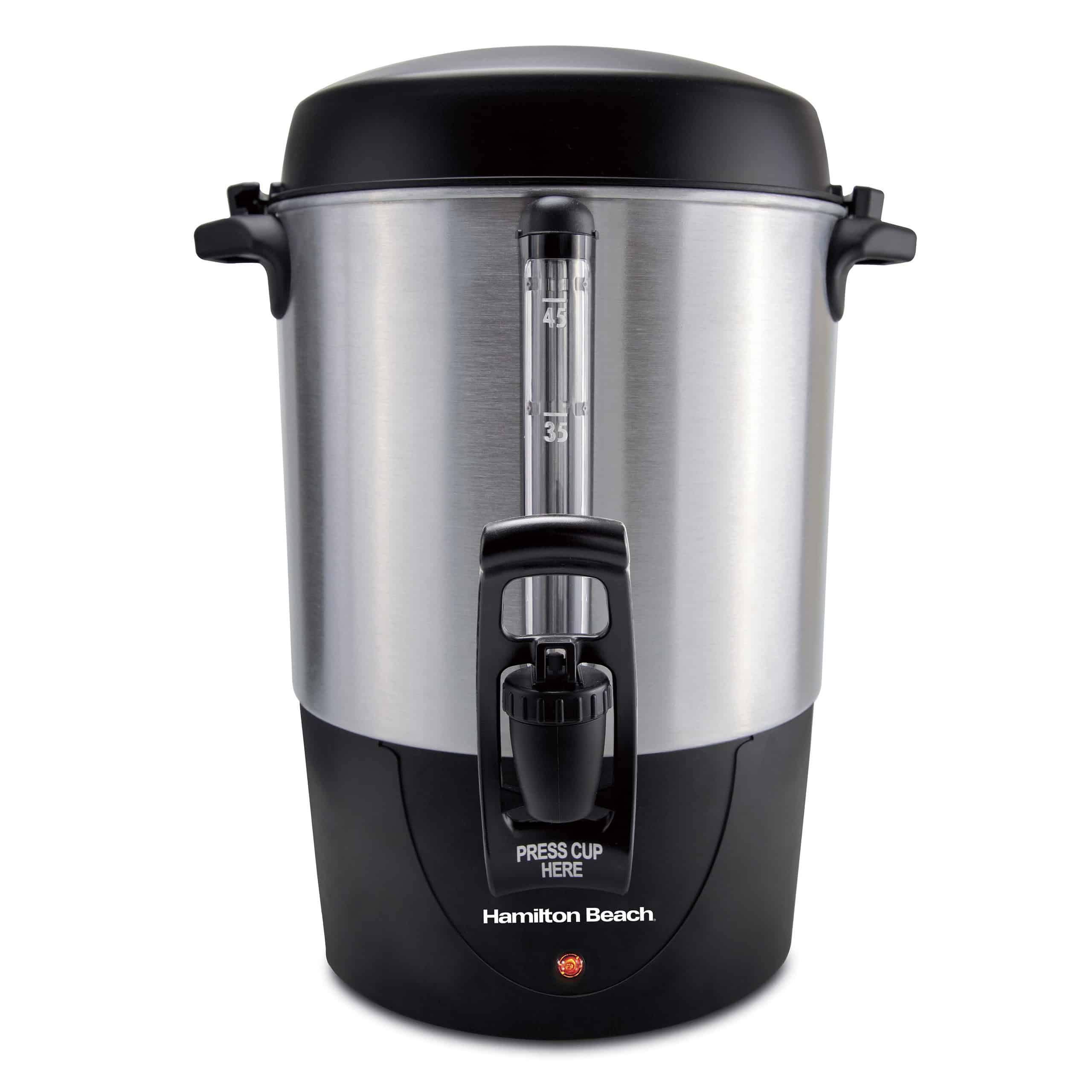 45-Cup Black Residential Drip Coffee Maker
