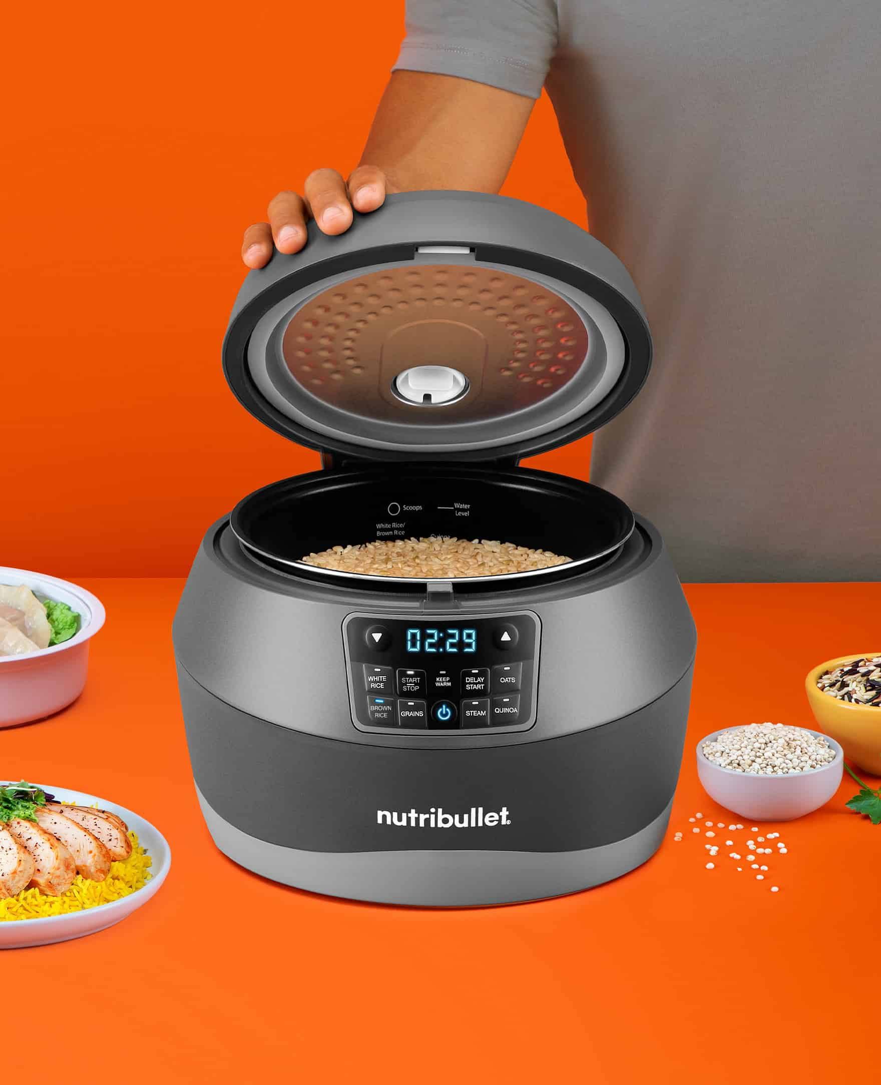 nutribullet 10 Cups Programmable Residential Rice Cooker