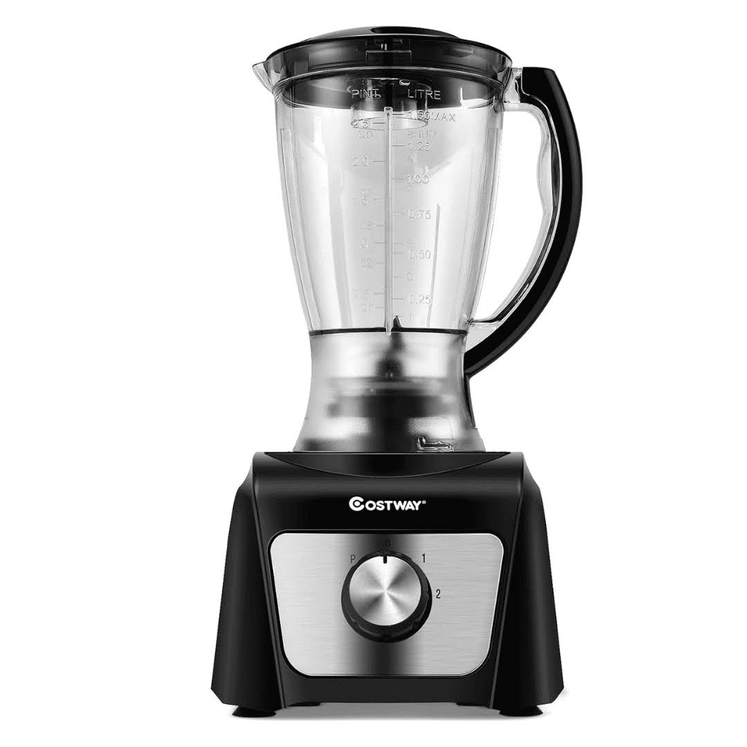 8 Cup Food Processor 500W Variable Speed Blender Chopper with 3 Blades