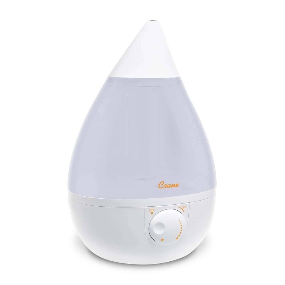 Crane Drop 1-Gallons Tabletop Ultrasonic Humidifier (For Rooms Up To 500-sq ft)