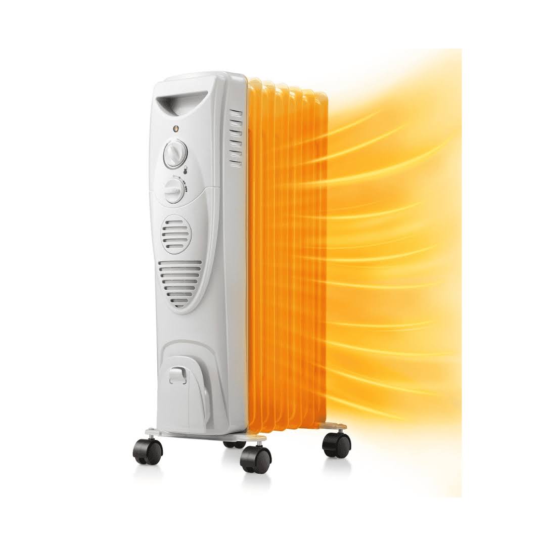 R.W.FLAME Oil Filled Radiator Heater, 3 Heat Settings, Adjustable Thermostat, Portable Space heater