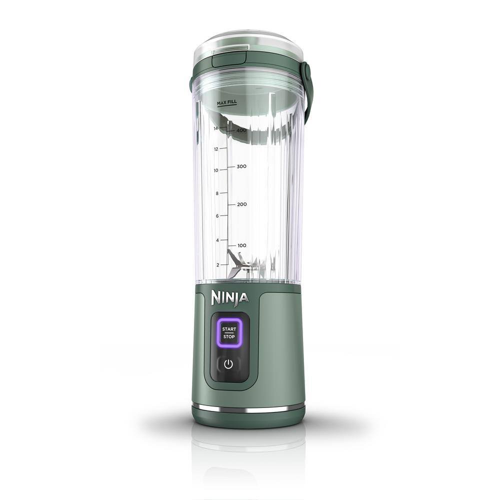 NINJA BC151EM Blast 18 oz. Single Speed Forest Green Portable Blender, Forest Green