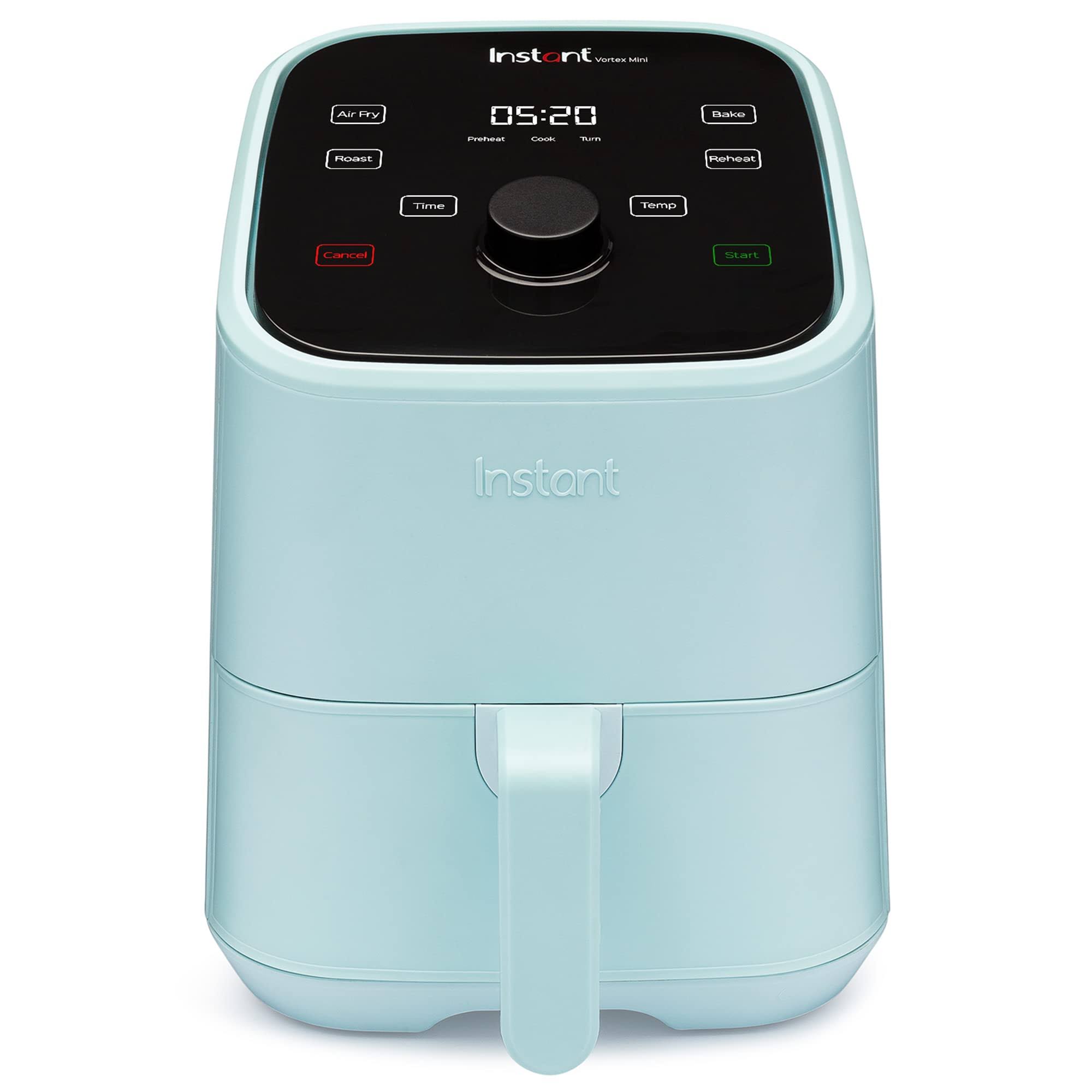 Vortex 2QT Mini Air Fryer, Small Air fryer that Crisps, Reheats, Bakes, Roasts, Aqua