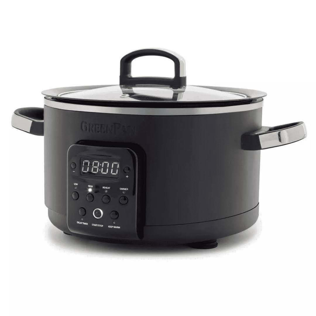GreenPan PFAS-Free Nonstick 4qt Slow Cooker Matte Black