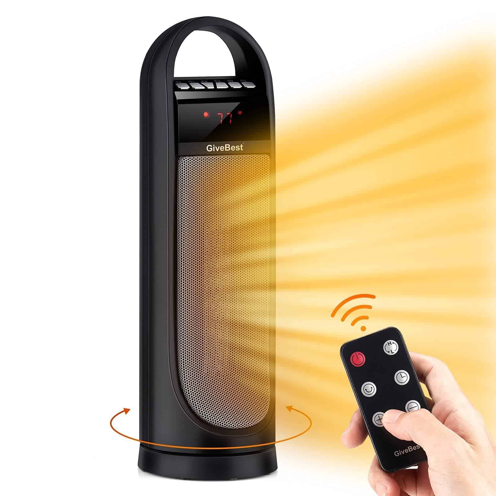 GiveBest 22  Space Heater, 1500W Fast Heating Portable Electric Heater