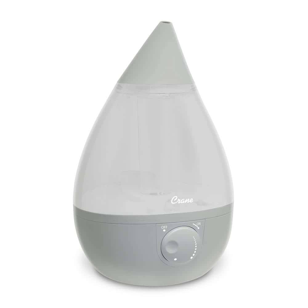 Crane Drop 1-Gallons Tabletop Ultrasonic Humidifier (For Rooms Up To 500-sq ft)