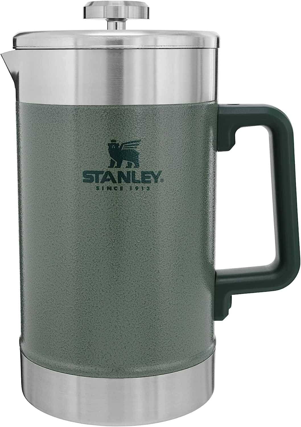 Stanley French Press 48oz with Double Vacuum Insulation, Hammertone Green