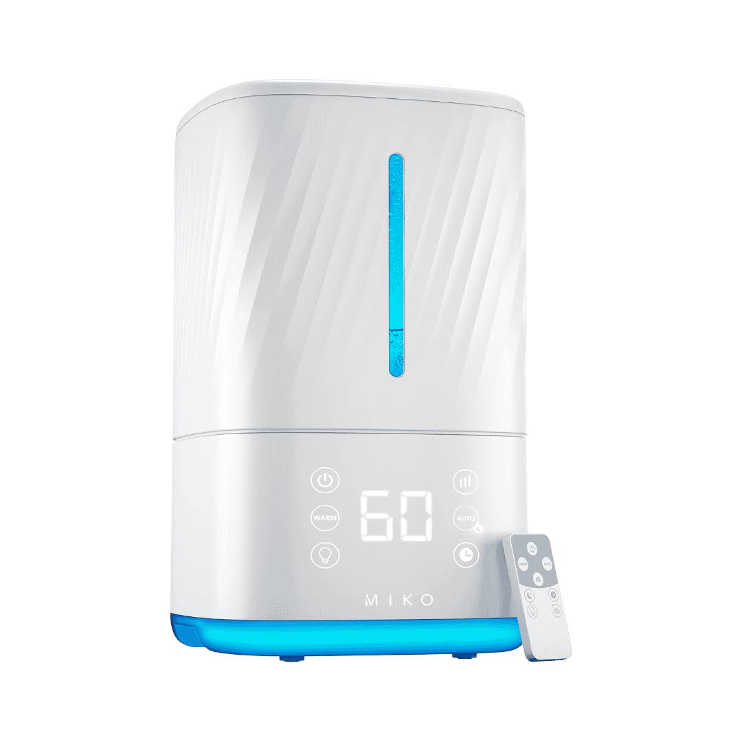 MIKO Humidifier With Cool and Warm Mist, Ultrasonic Humidifiers