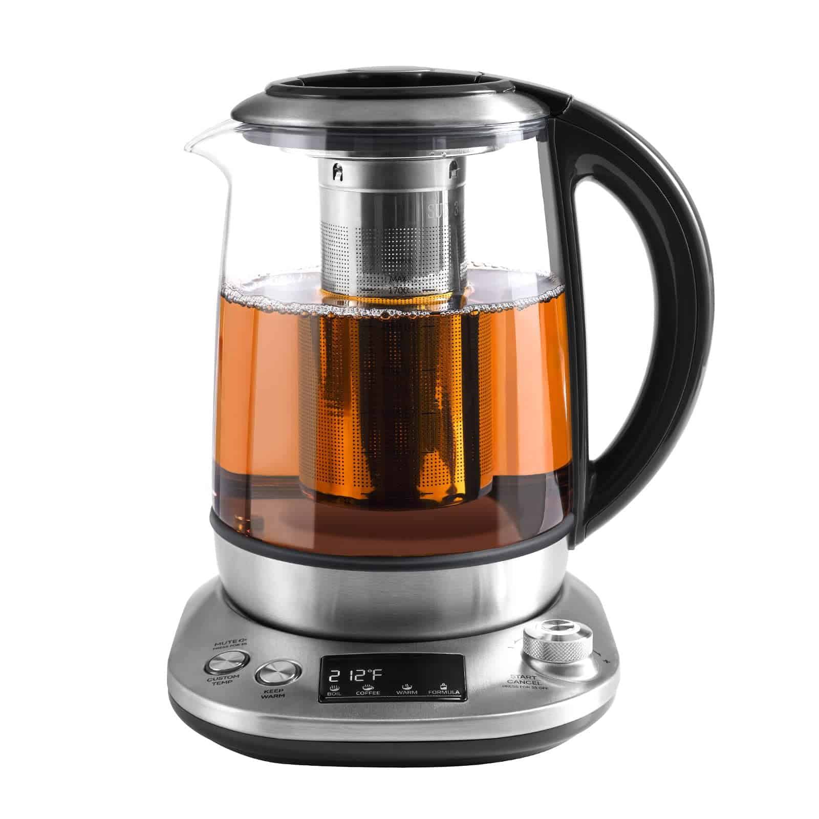 Mecity Tea Kettle Electric Tea Pot with Removable Infuser, 9 Preset Brewing Programs Tea Maker