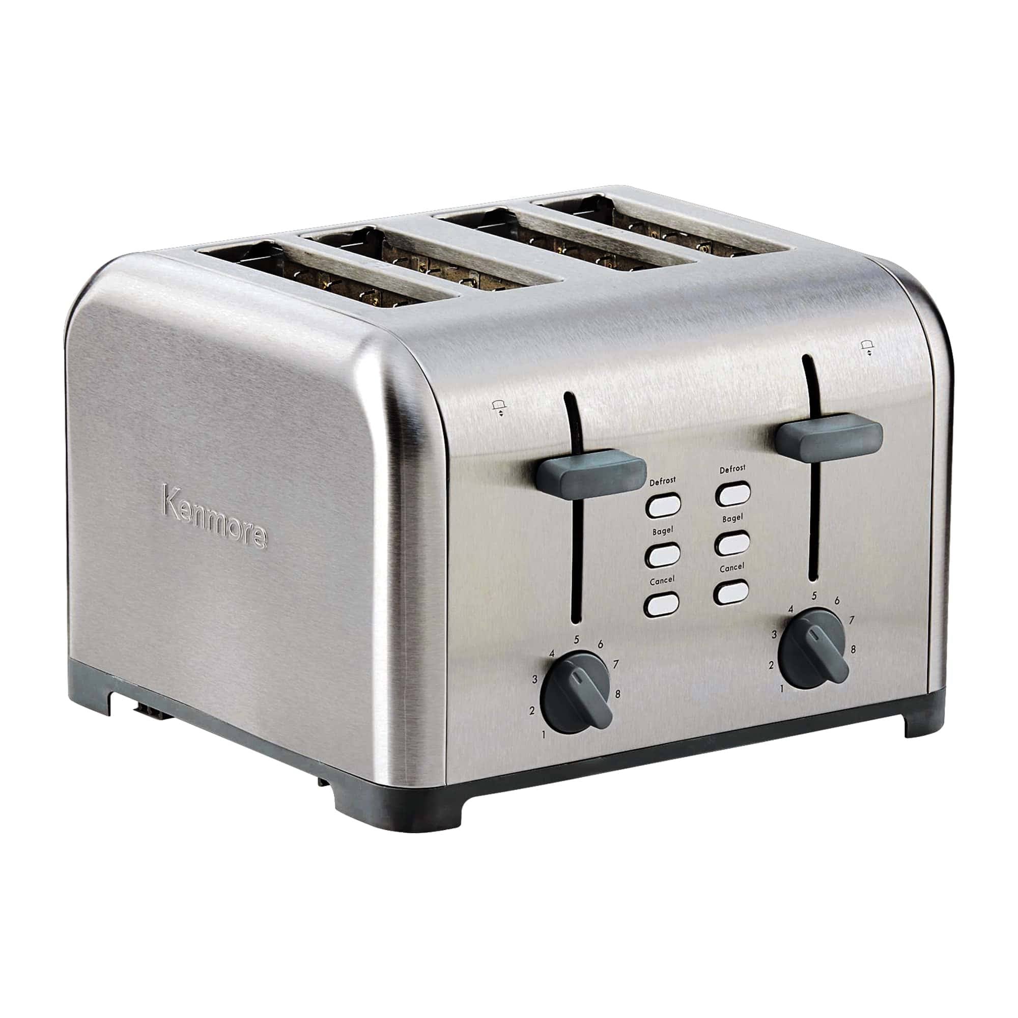 4-Slice Gray/Silver 1400-Watt Toaster
