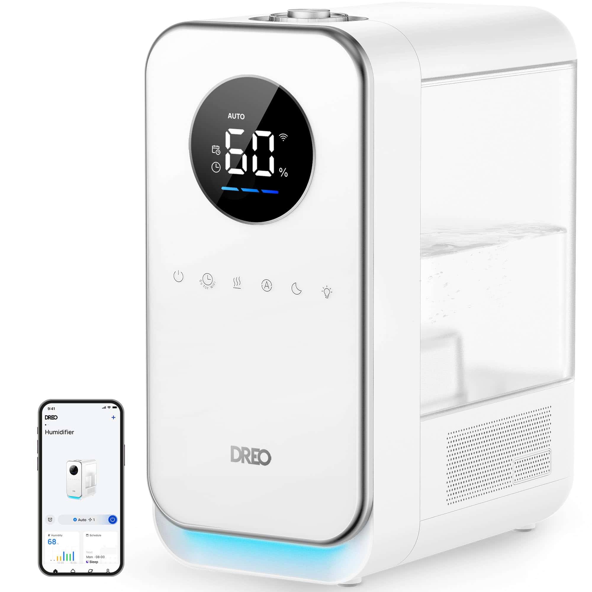 Humidifiers for Bedroom Home, Top-filled Smart Quiet Cool Mist Humidifiers