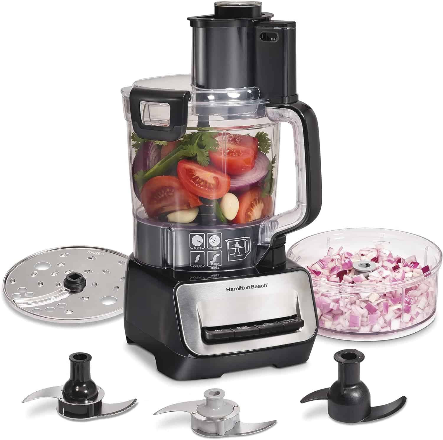 Stack   Snap Food Processor and Vegetable Chopper, Black (70585)