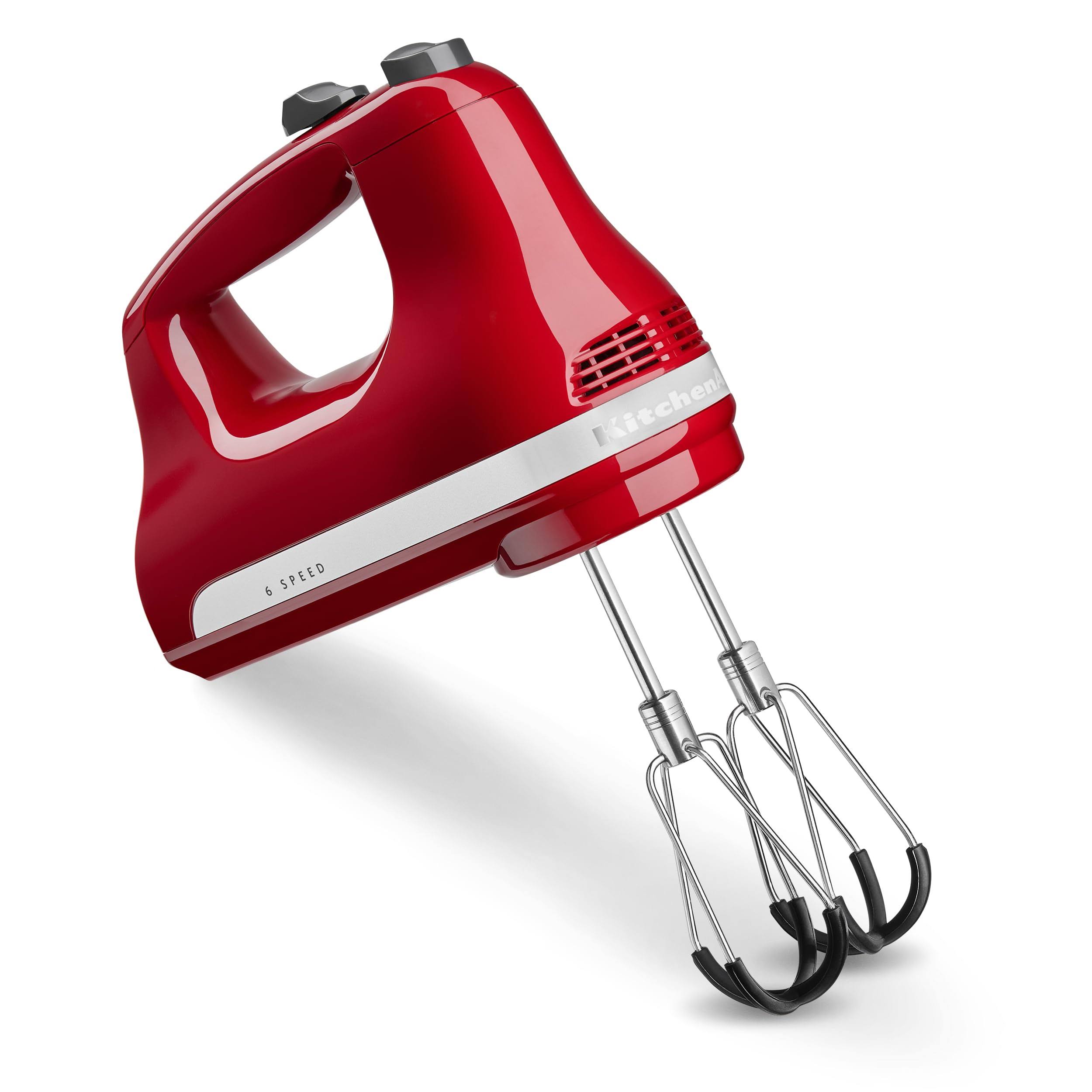 6 Speed Hand Mixer with Flex Edge Beaters   KHM6118, Empire Red
