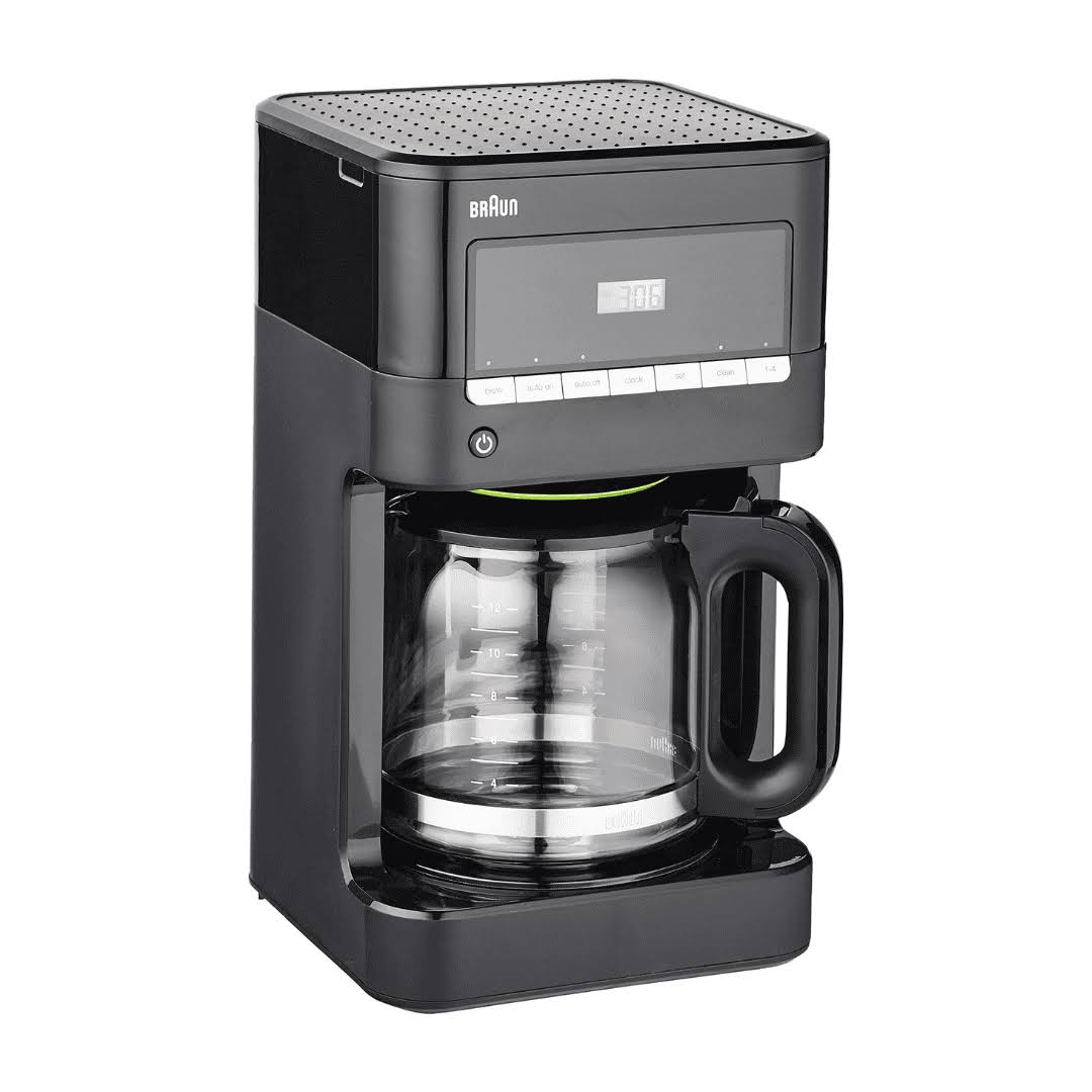 Braun BrewSense 12-Cup Drip Coffee Maker with Brew Strength Selector and Glass Carafe   Black