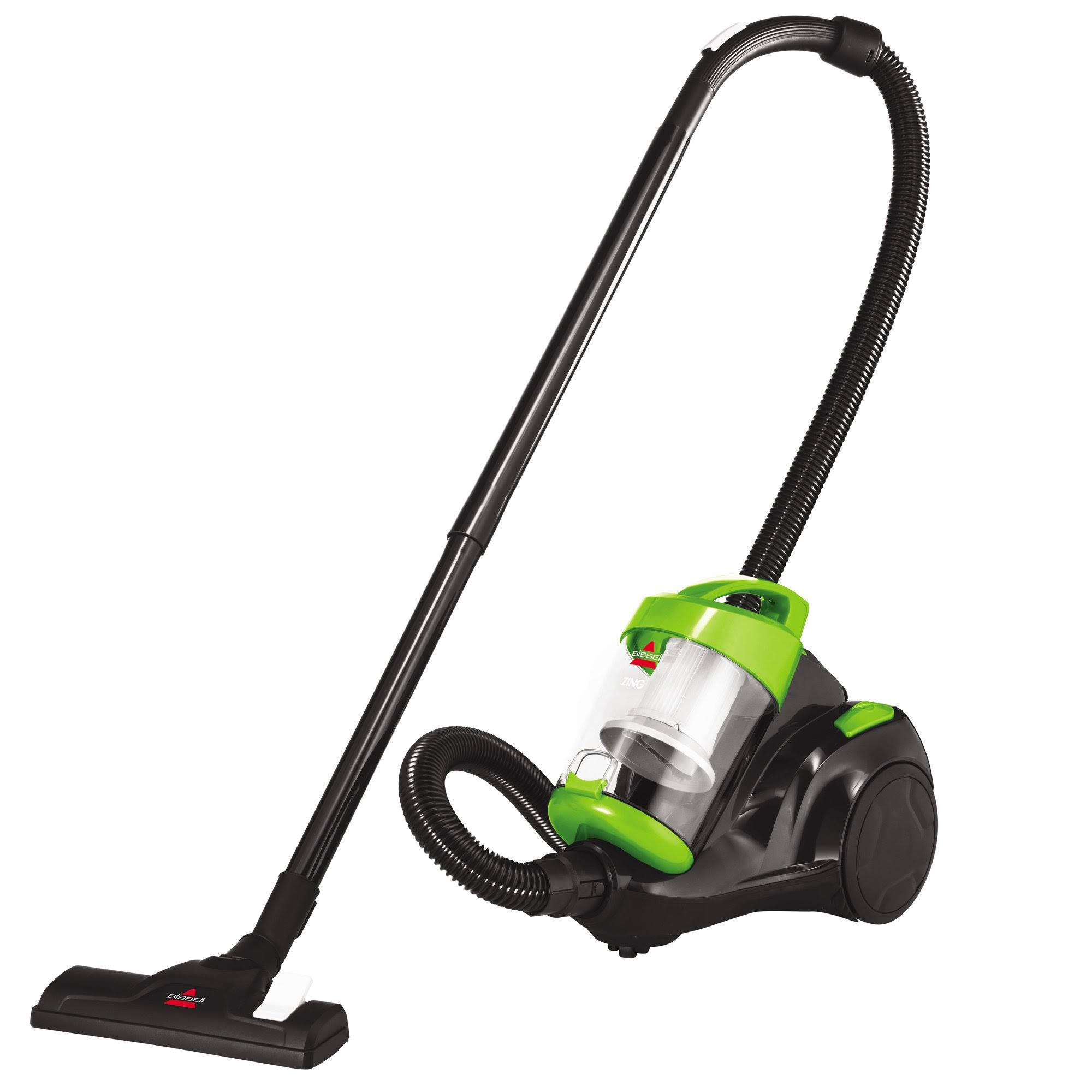 Zing Lightweight, Bagless Canister Vacuum, 2156A, Black/Citrus Lime