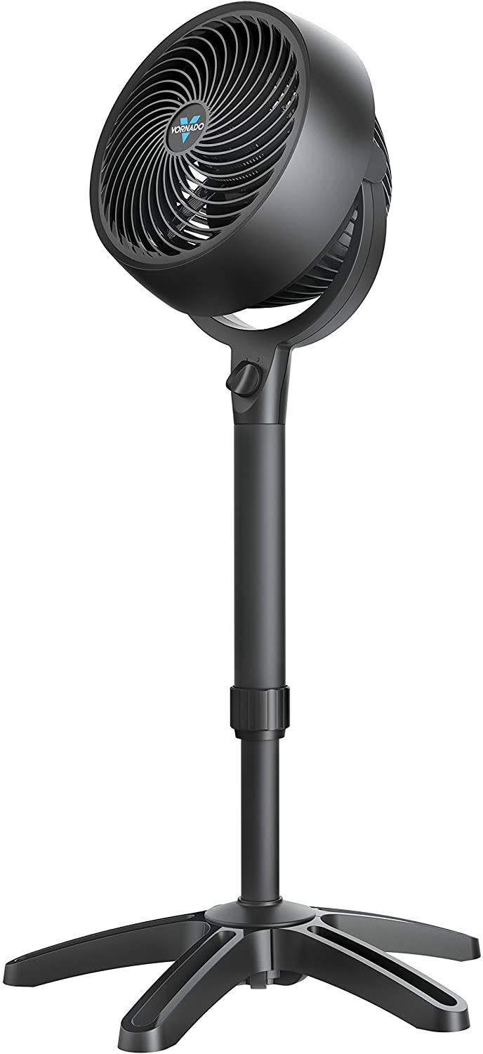 38-in 3-Speed Indoor Black Pedestal Fan