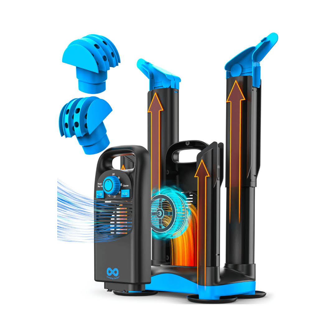 Everlasting Comfort Heavy Duty Boot Dryer and Deodorizer   Hybrid Forced Air Speed Drying System Dries Shoes