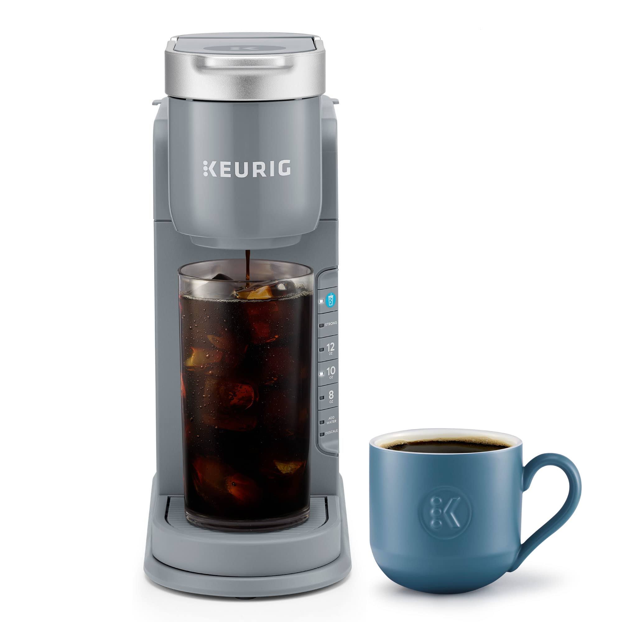 K-Iced Single Serve Coffee Maker   Brews Hot and Cold   Gray