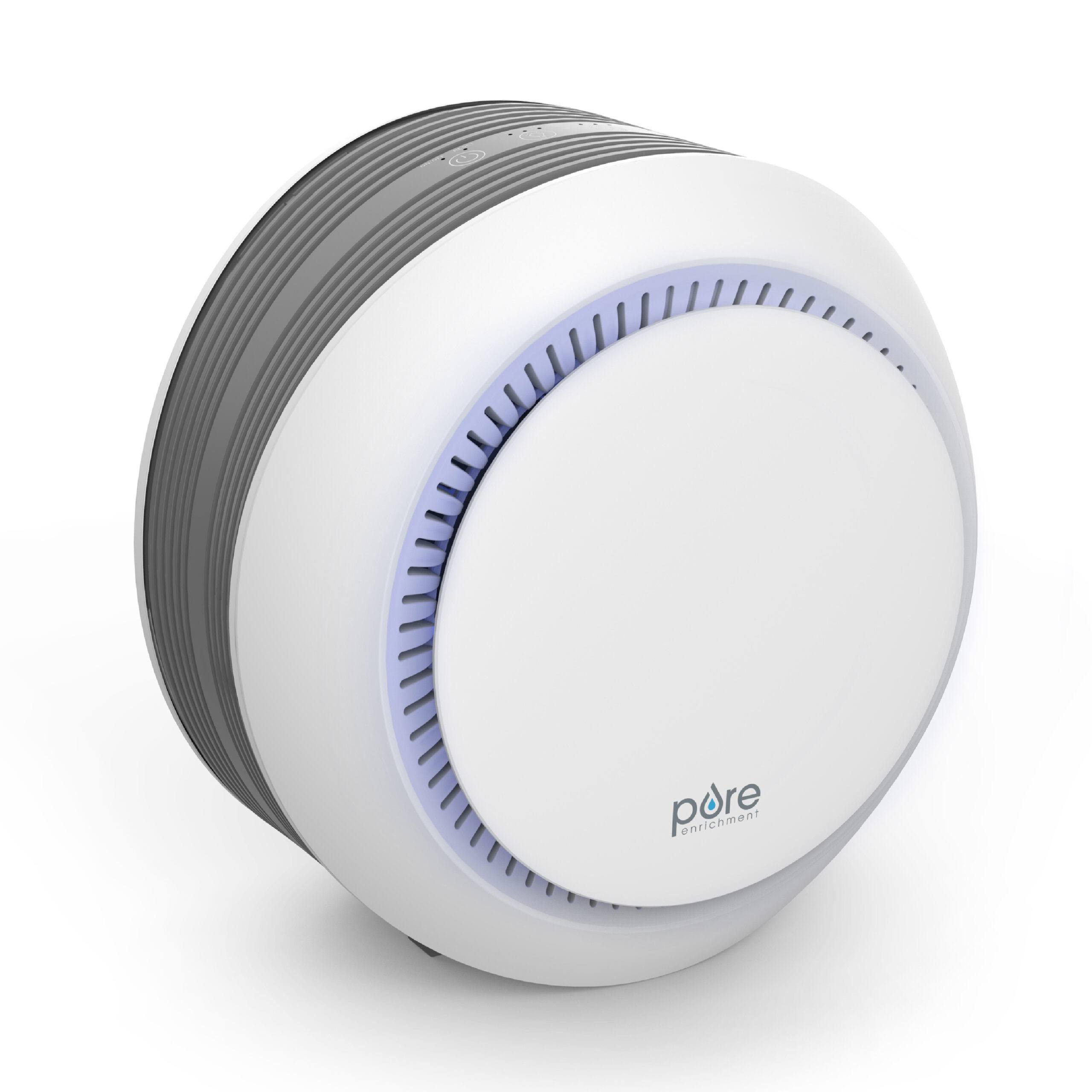 Pure Enrichment PureZone Halo Medium Room Air Purifier with 2 Stage Filtration   Graphite