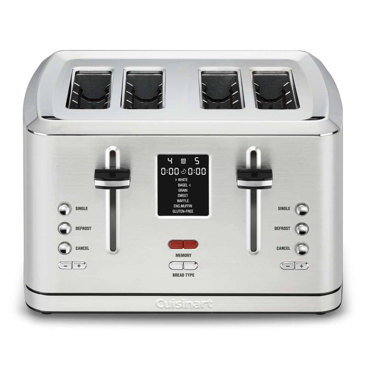CPT-740 4 Slice Digital Toaster w/ MemorySet Feature   Stainless Steel