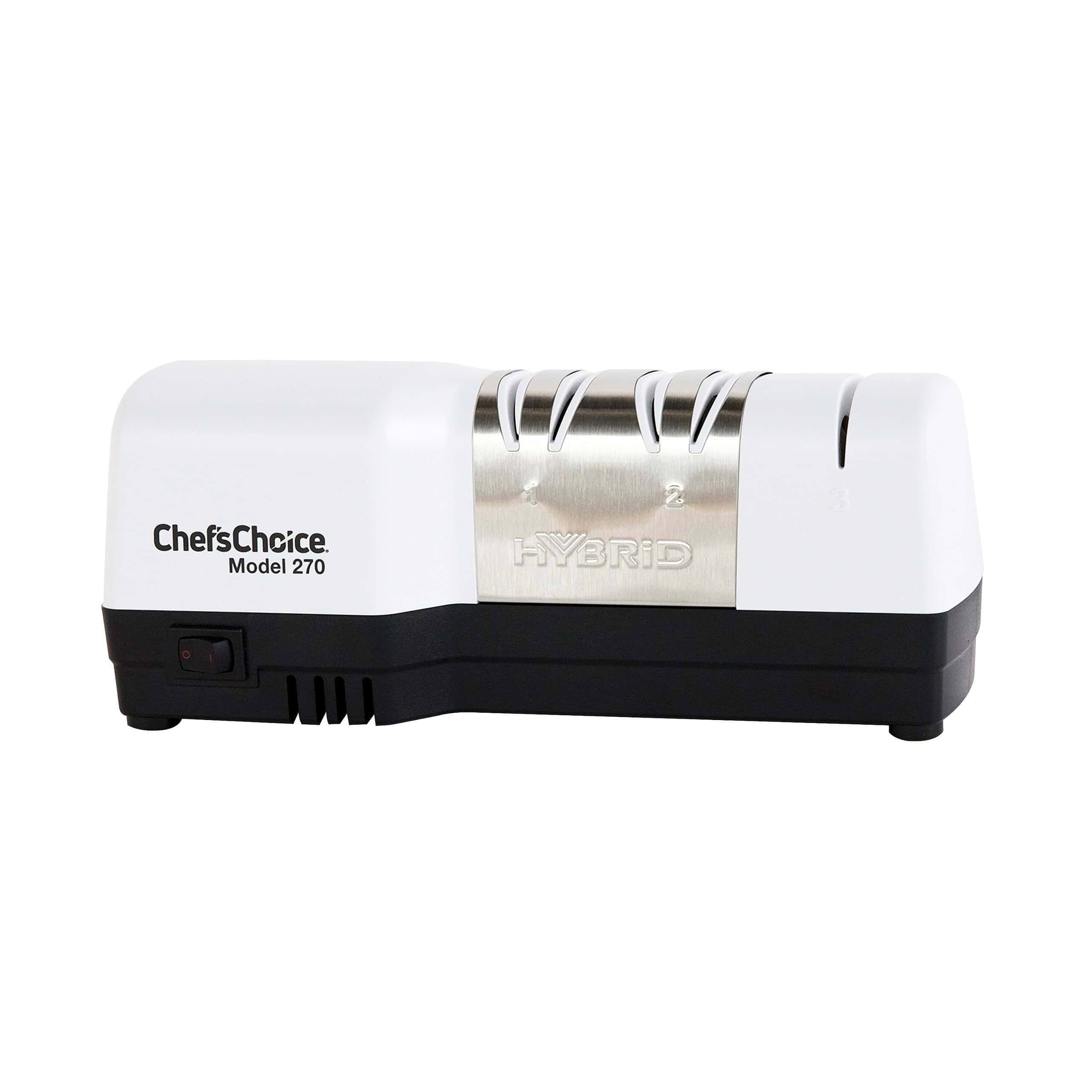 Chef s Choice Model 270 Hybrid Sharpener 3-stage 20 Trizor In White