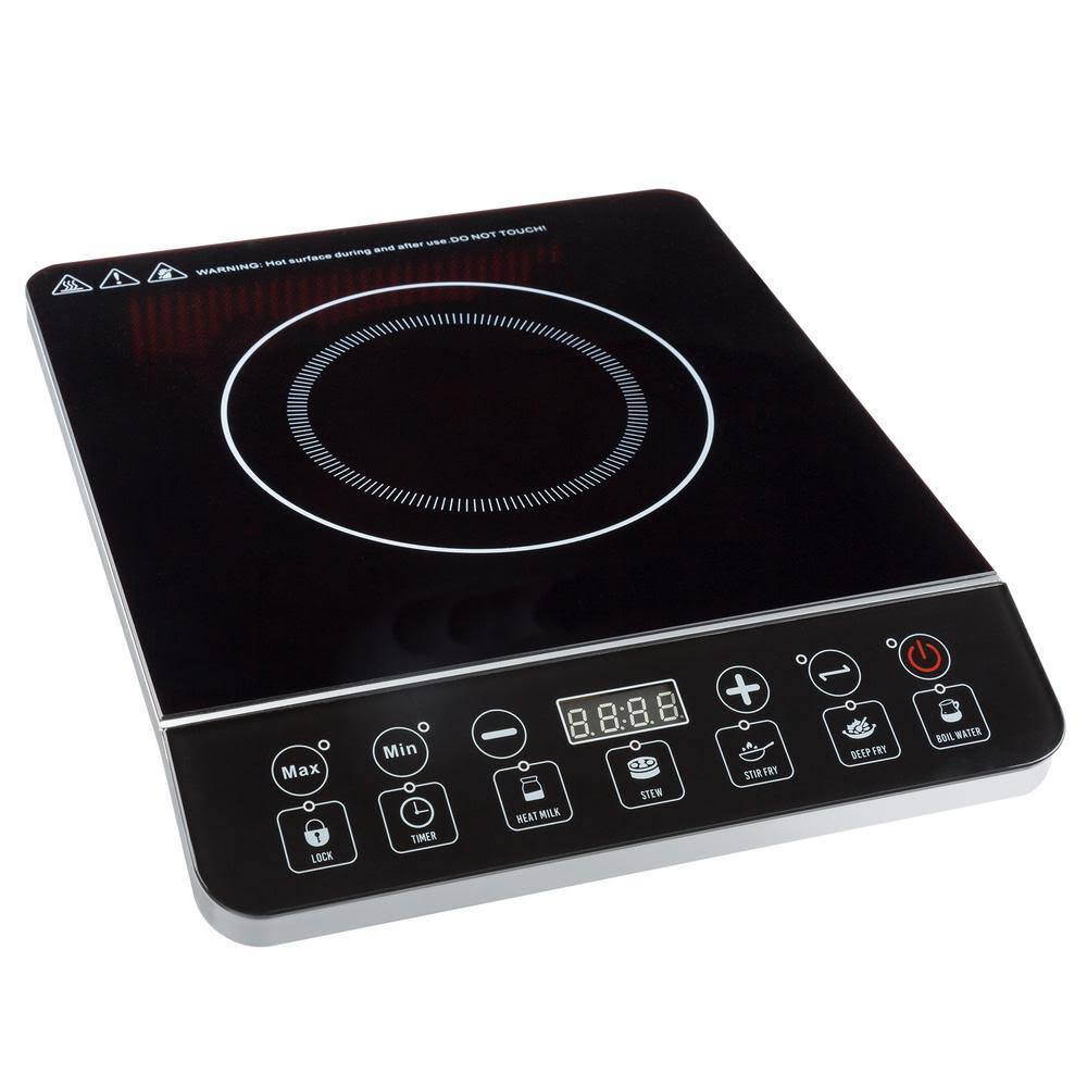 Classic Cuisine Portable Induction Cooktop 1800-Watt Single Burner Electric Hot Plate