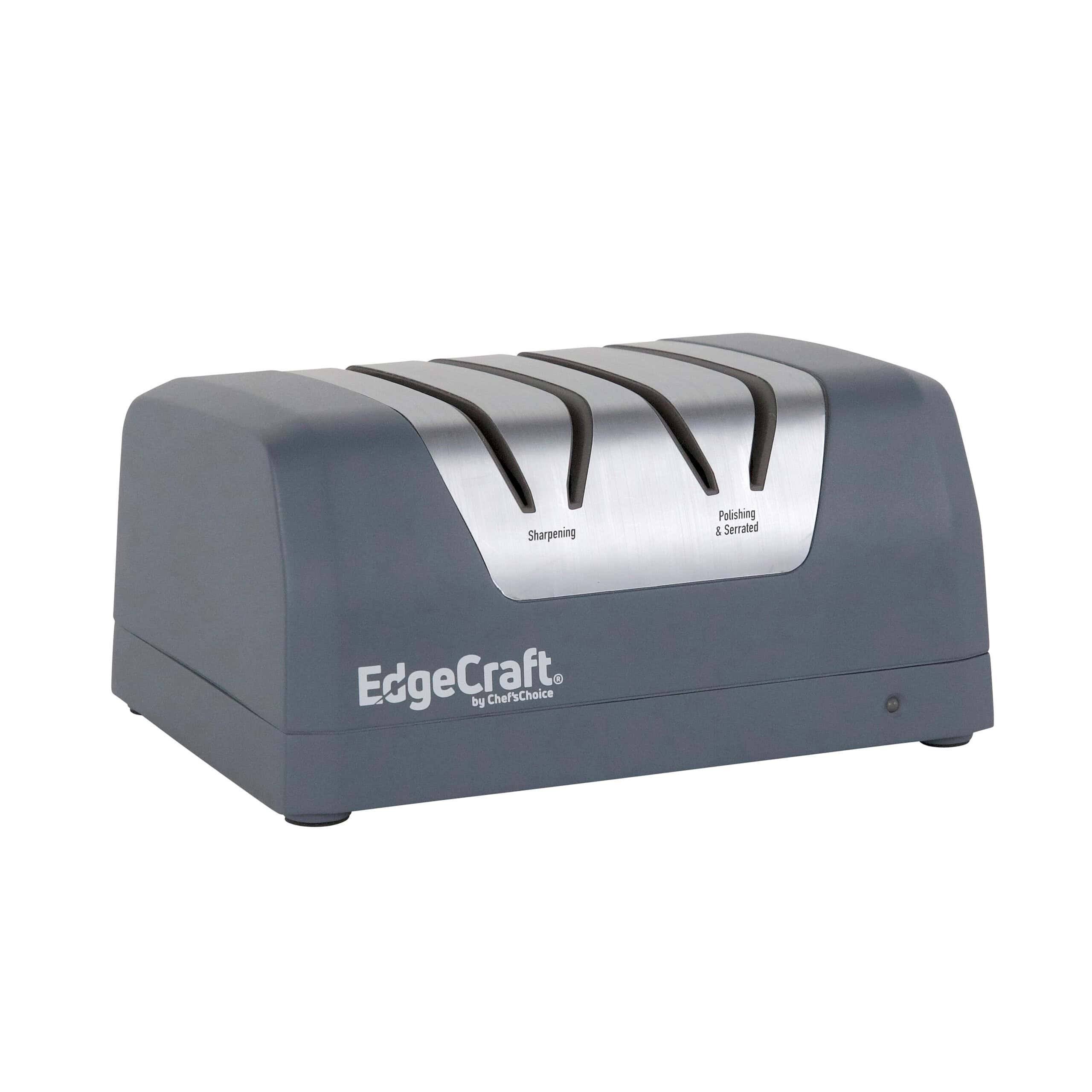 Edgecraft Rechargeable Two-stage Dc 220 Electric Knife Sharpener, In Ice Gray