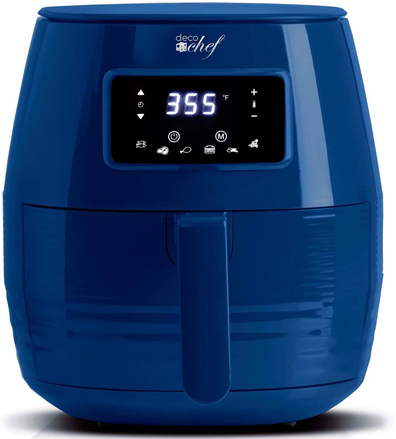 Deco Chef 5.8 Liter Digital Electric Fryer   Blue