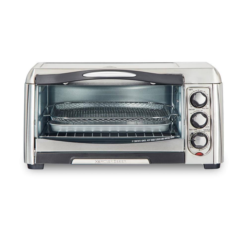 31323 Sure Crisp 1400 W 6-Slice Stainless Steel Toaster Oven with Air Fry